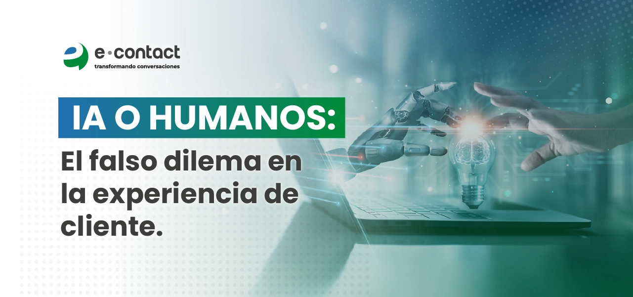 IA y humanos trabajando juntos en la experiencia de cliente